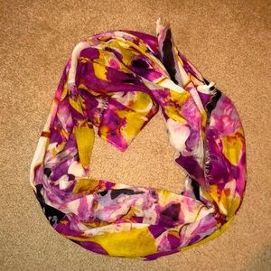 Sheer multicolored scarf - spring colors!